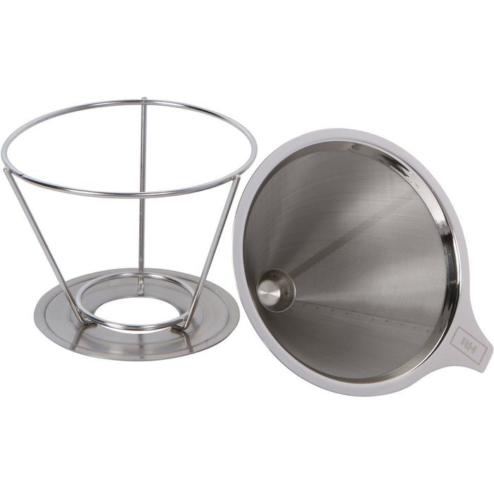 Rednax Homewares Paperless Pour Over and Drip Coffee Filter - Reusable Micro Mesh Cone Dripper with Stand (1-4... N5
