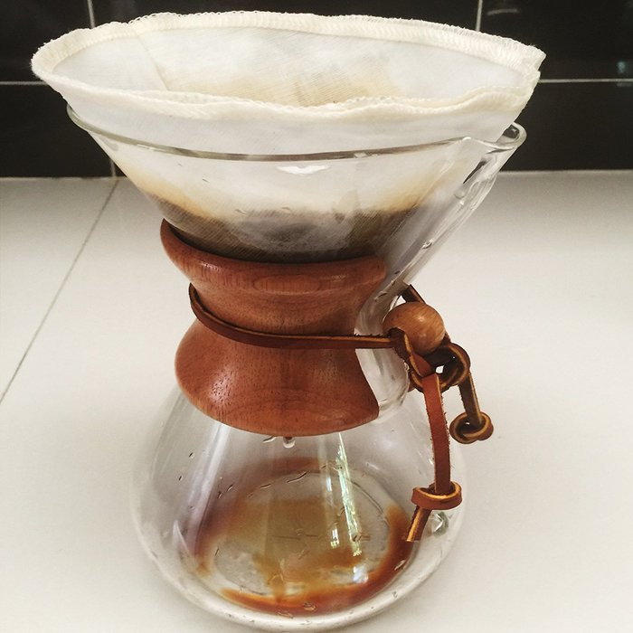 Reusable Coffee Filters for Chemex ,No Harmful Chemical ,All Natural ,2 Pack of P&F Circle Shaped Filters N4