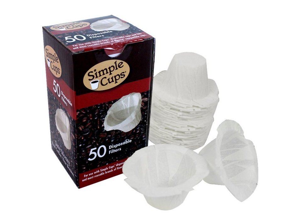 Disposable Filters for Use in Keurig&reg; Brewers (50 pack) - Simple Cups -Use Your Own Coffee in K-cups