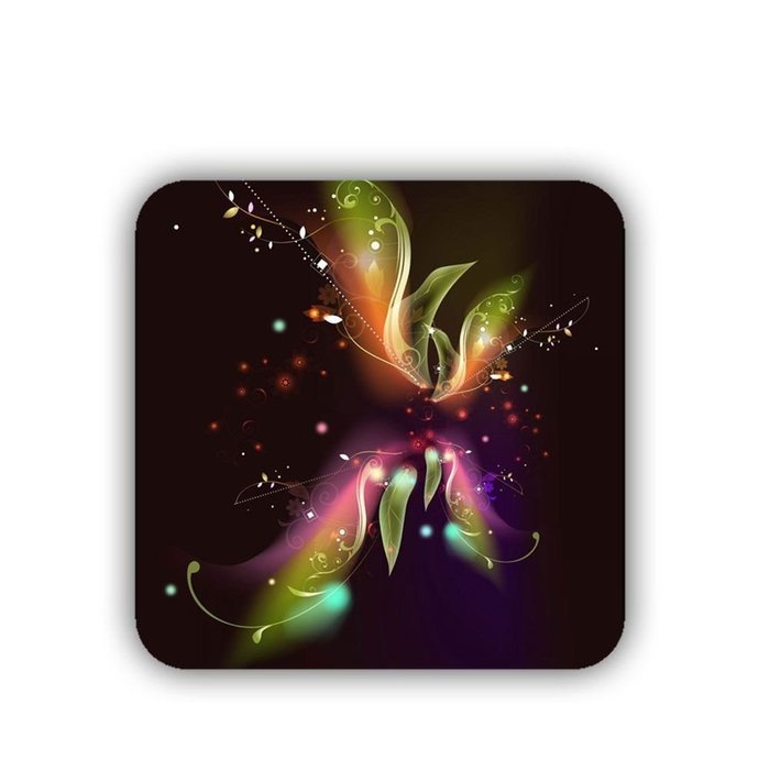 Generic Mdf Design Butterfly Cup Mat Hipster N5