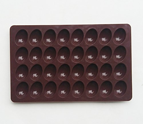AS 32 holes Egg-shaped Truffles Chocolate,Cake mold,chocolate mold,Pudding mold,Silicone mold,Ice tray mold,baking... N2