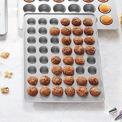 Wilton Bake More Nonstick 48-Cup 21" L x 15" Mini Muffin Pan N3