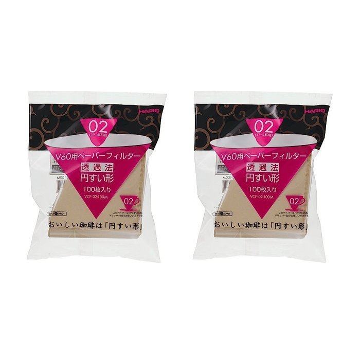 Hario Paper Coffee Filter Misarashi for 02 Dripper: 2-Pack