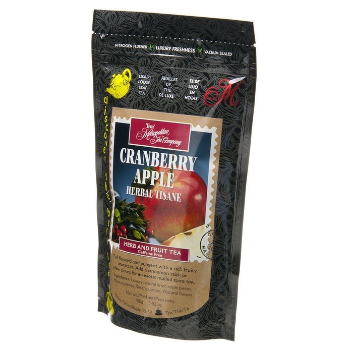 Metropolitan Tea Discovery Loose Tea Pack, Cranberry Apple Herb and Fruit, 100gm N2