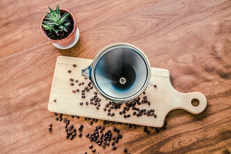 Dottie Lou Pour Over Coffe Dripper - Stainless Steel Paperless Filter - Metal Drip Coffee Brewer N4