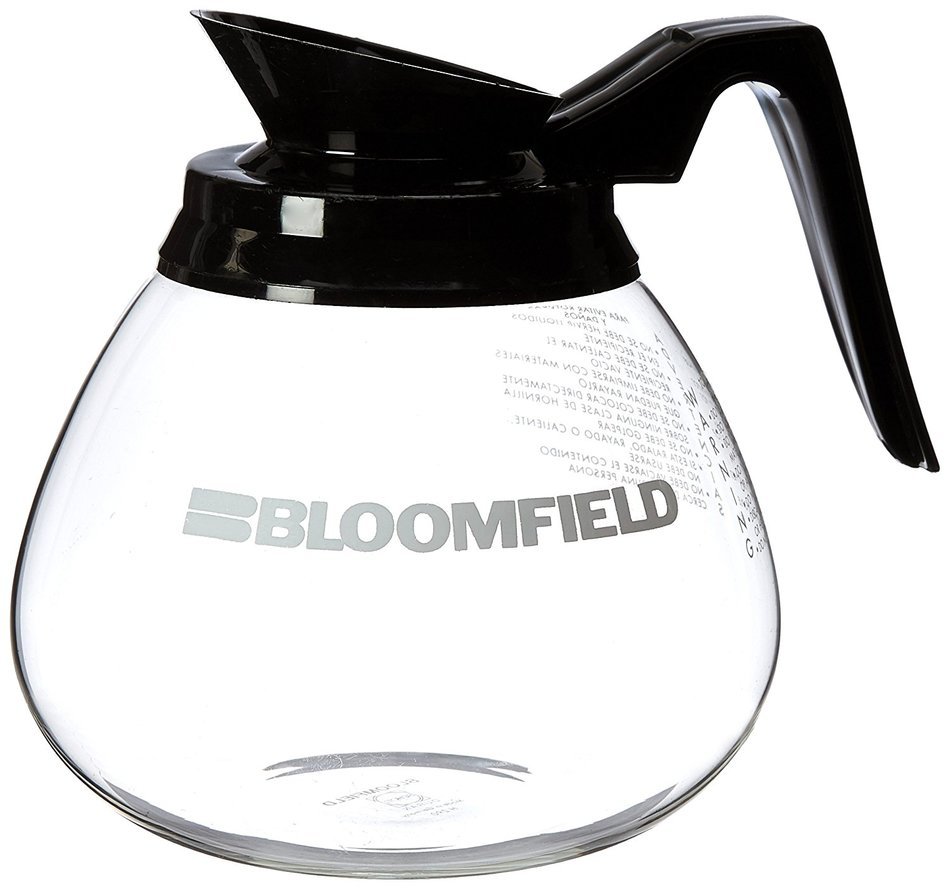Bloomfield REG10112BLK Glass Decanter with Black Handle