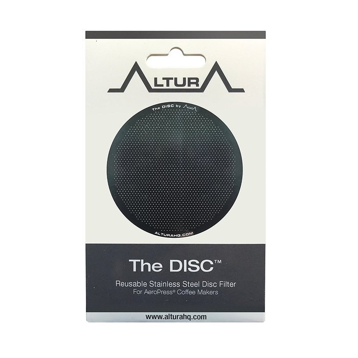 The DISC: Premium Filter for AeroPress Coffee Makers by ALTURA + FREE eBOOK with Recipes, Tips, and More Stainless... N2