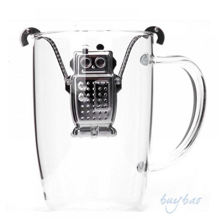 MAXGOODS Fine Robot Hanging Tea Leaf Infuser Steel Strainer Filter N7