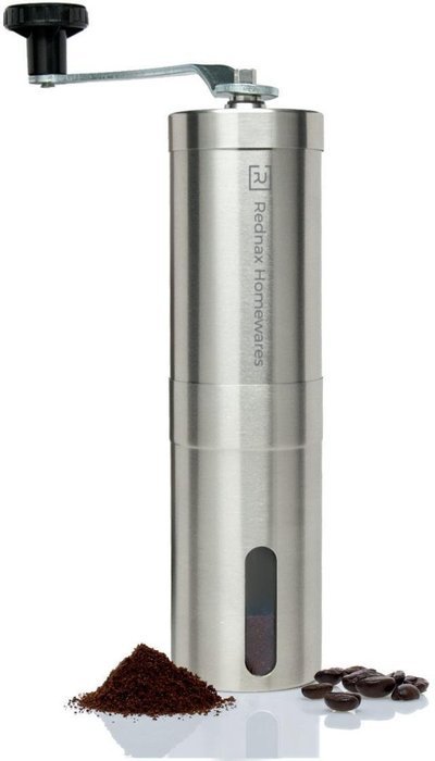 Rednax Homewares Manual Coffee Grinder for Pour Over, French Press, Espresso & Drip Coffee Brewing - Stainless... N3