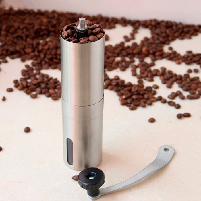 Rednax Homewares Manual Coffee Grinder for Pour Over, French Press, Espresso & Drip Coffee Brewing - Stainless... N4