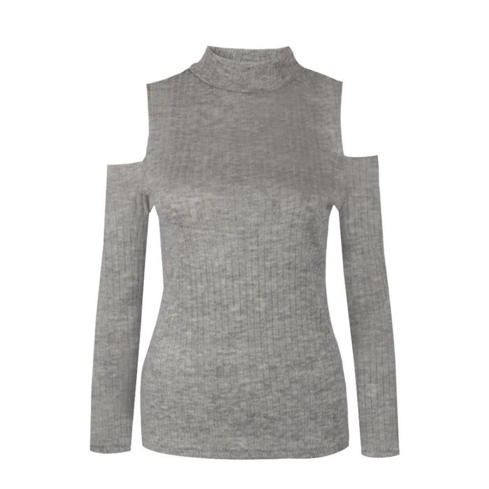 Women's Blouse,Laimeng Round neck Cotton blend Long Sleeve Knitted Pullover Sweater Slim Jumper Blouse (M, Black) N8
