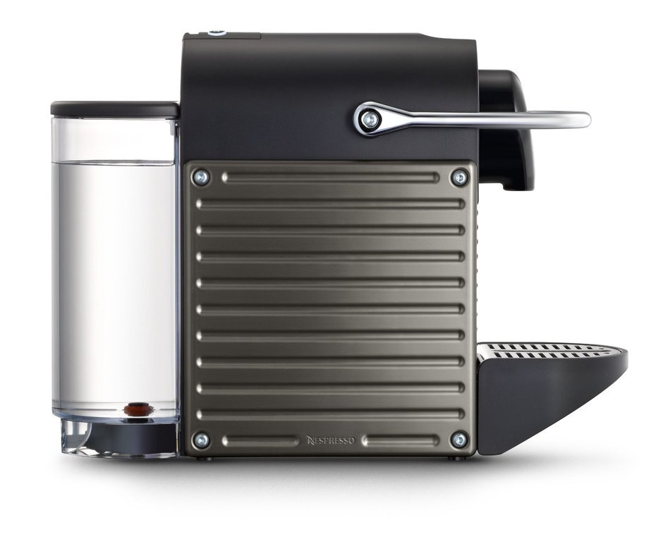 Nespresso Pixie Espresso Maker With Aeroccino Plus Milk Frother, Electric Titan N12