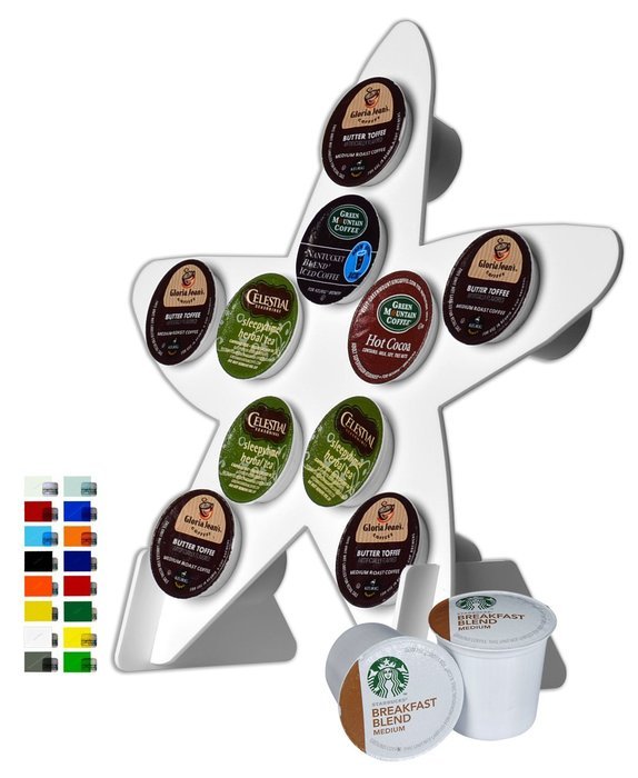 Marketing Holders Starfish 10-Slot Keurig K-Cup Holder (Clear)