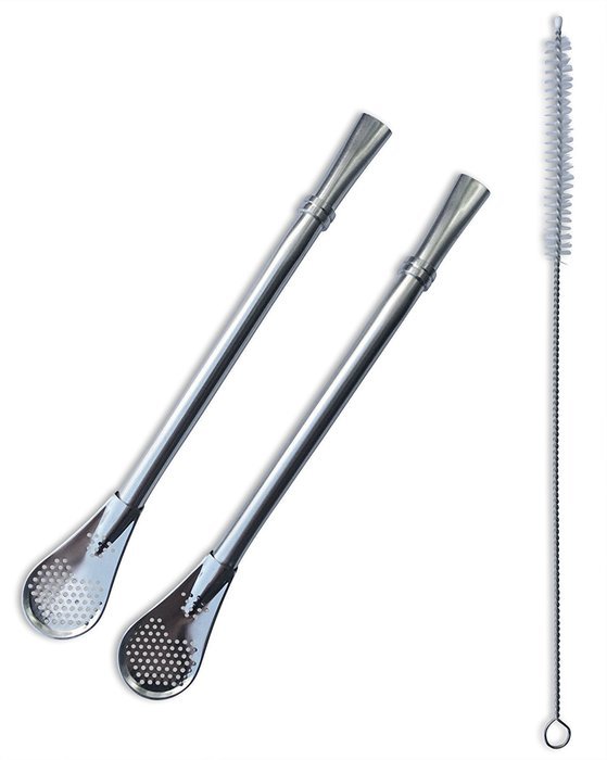 Mate Tea Cocktail Bombilla Metal Filtered Straws Dependable Stainless Steel Made to Filter Sediment Drinking Straw... N4