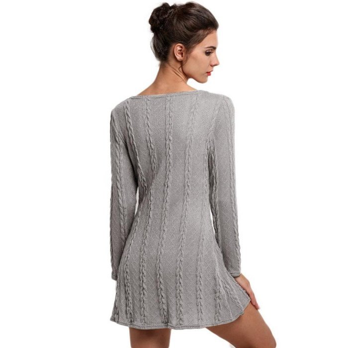 Mini Dress,Morecome Women Ladies Long Sleeve Slim Casual Knitted Sweater N6