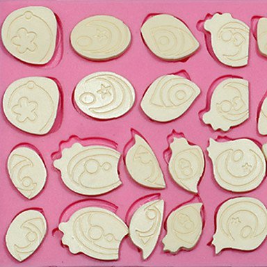 Y&XL&H Cake Decorating Mold Silicone Button Mould For Fondant Candy Crafts Jewelry Chocolate PMC Resin Clay N3