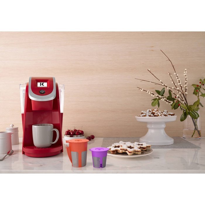 mzos- Reusable K Carafe & K Cup Coffee filter for Keurig 2.0. K200, K300, K400, K500 Series. 2 pcs N3