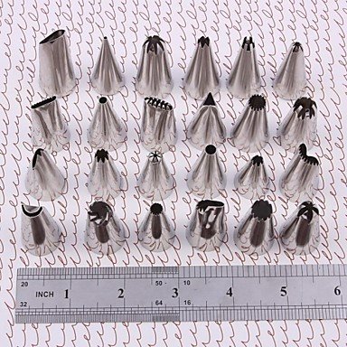 Y&XL&H Stainless Steel Icing Piping Nozzles Set of 24 Piece N6