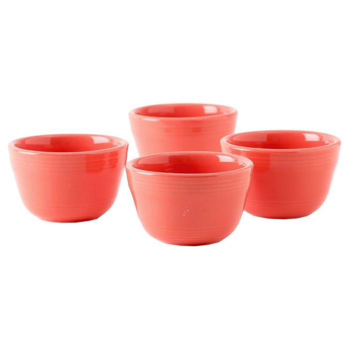 Tuxton Home Concentrix Bowl (Set of 4), 13 oz, Cayenne Red; Restaurant Grade Nonporous Virtrified China; Thermal... N89