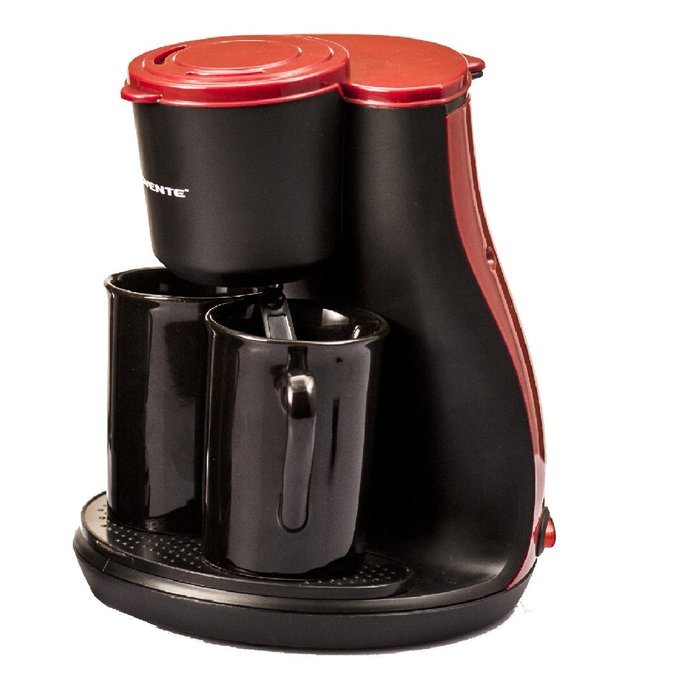 Ovente CM3BR Two Serving Coffeemaker with 2 Ceramic Personal Cups N4