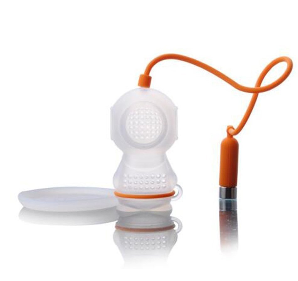 Hosaire 1 Pcs Tea Infusers Makers Diver Loose Leaf Strainer Bag Mug Filter (Orange)