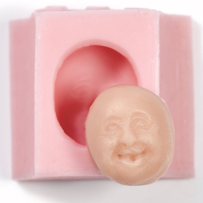 Tiny Face Flexible Silicone Mold, Fondant, Candy, Chocolate, Food Safe ...