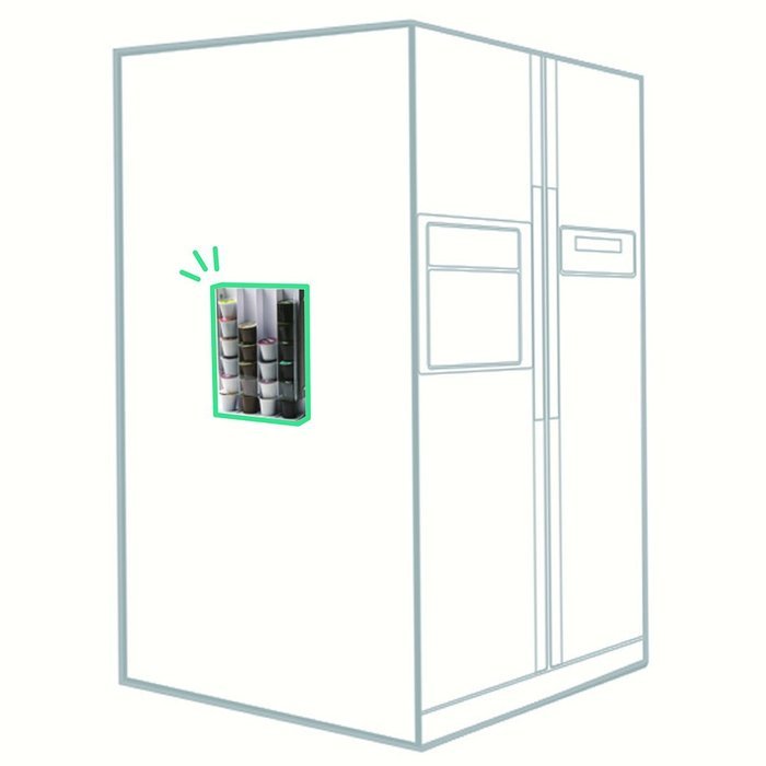 Jack Cube Magnetic Magnet K-Cup Dispenser Holder Organizer Storage Box Carousel K cup Keurig Cup Holder with Acrylic... N5