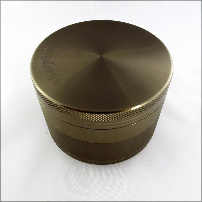 Sharp Stone Official Authentic Large 4 Piece Grinder Hard Top 2.5 Inches Moss Green