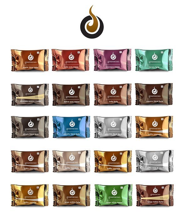Gourmesso MINI Flavor Bundle - Nespresso&reg;* Compatible Coffee Capsules $0.49/pod (30 Capsules) N2