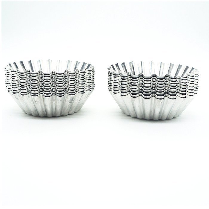 Blacklip 20PCS Egg Tart Aluminum Cupcake Cake Cookie Mold Mini Pie Tin (Aluminum) N8