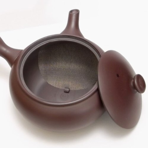 E408 purple mud Yokkaichi Banko teapot (japan import) N3