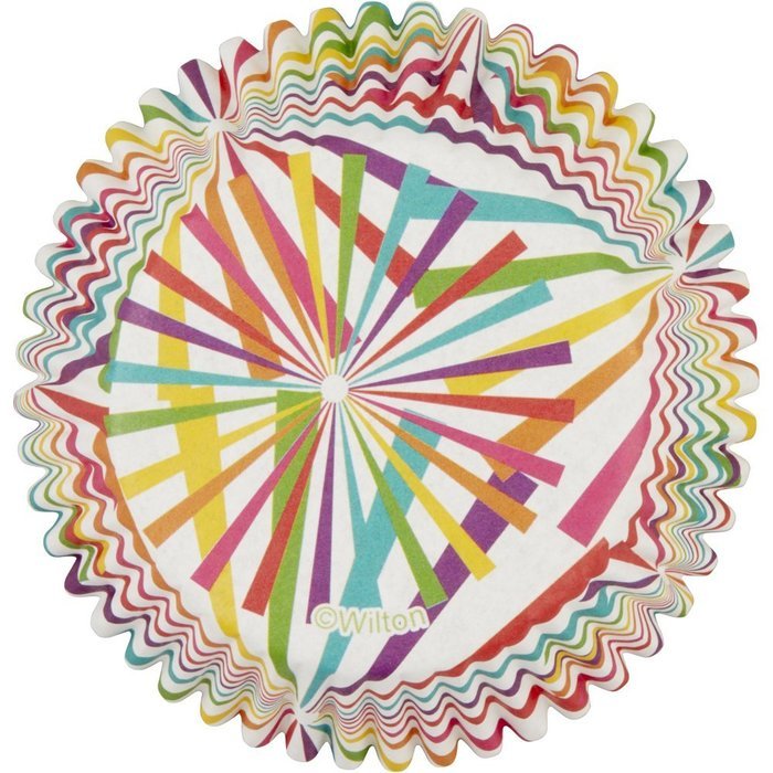 Wilton 415-8761 100 Count Starburst Mini Cupcake Liners