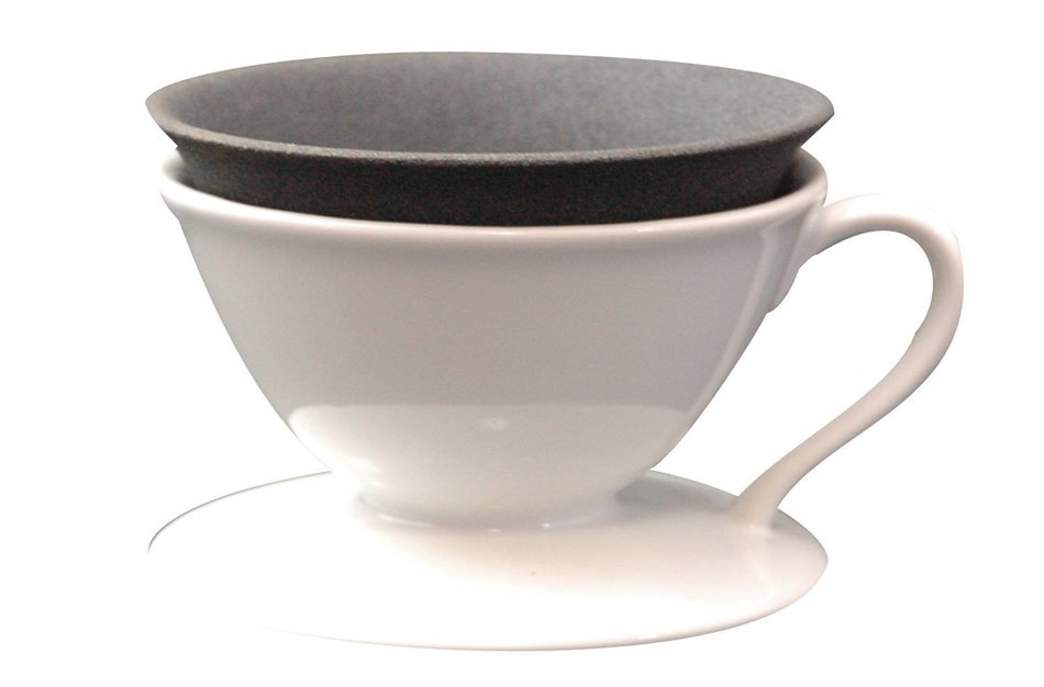 New porcelain ceramic filter (with dripper) White B028 (japan import) N2