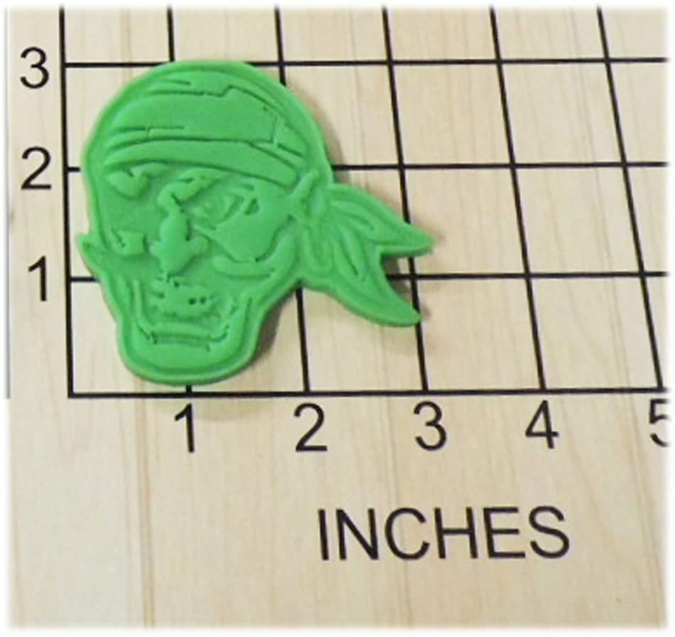 Pirate Shaped Fondant Cookie Cutter and Stamp #1142 free image download