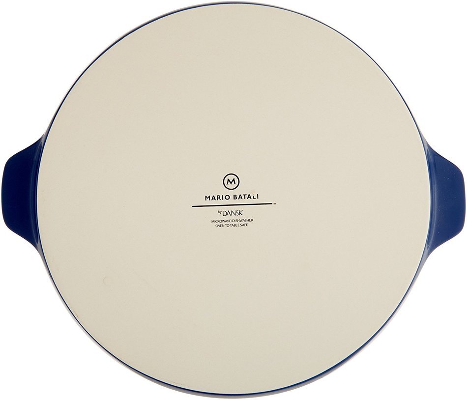 Mario Batali Stoneware 12-Inch Pizza Pan by Dansk, Cobalt N4
