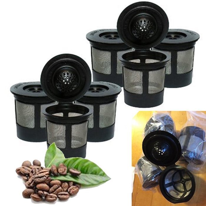 COCOTINA 3Pcs Refillable Coffee Capsule Cup Nespresso Machine Reusable Filter N3