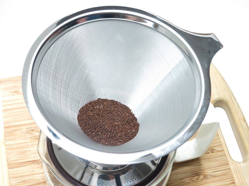 Newport Essentials Pour Over Coffee Filter: Stainless Steel Reusable Coffee Dripper and Brewer with Pour Over... N7