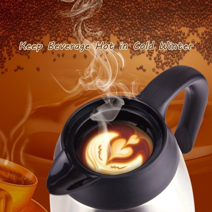 BESTEK 50-ounce Insulated Double Wall Stainless Steel Vacuum Thermal Carafe N4