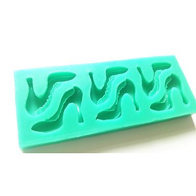Sher Bakeware Silicone High Heels Baking Molds for Fondant Candy Chocolate Cake (Random Colors) N2
