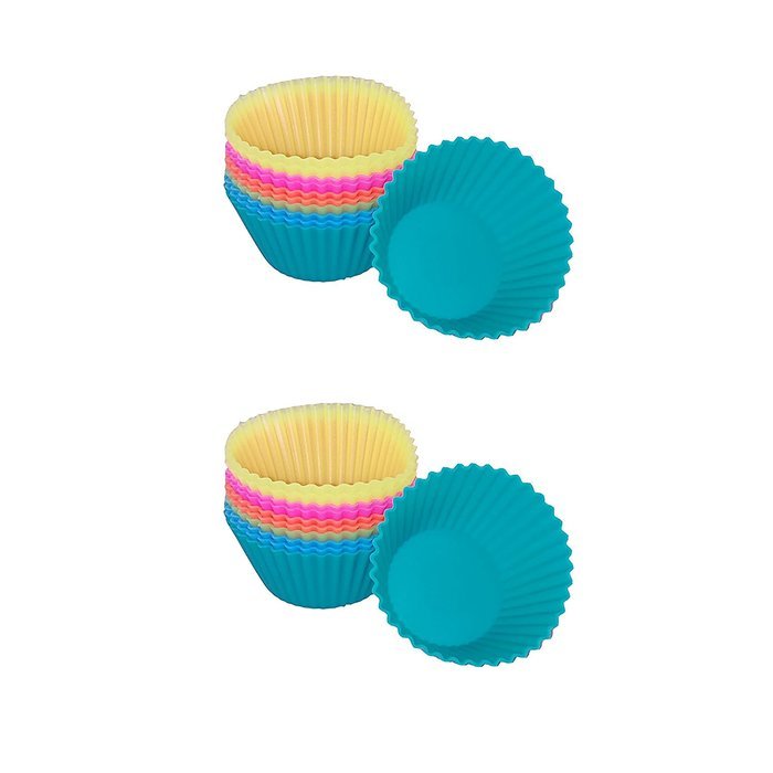 Silicone Cupcake & Muffin Cup Molds (2 Sets)