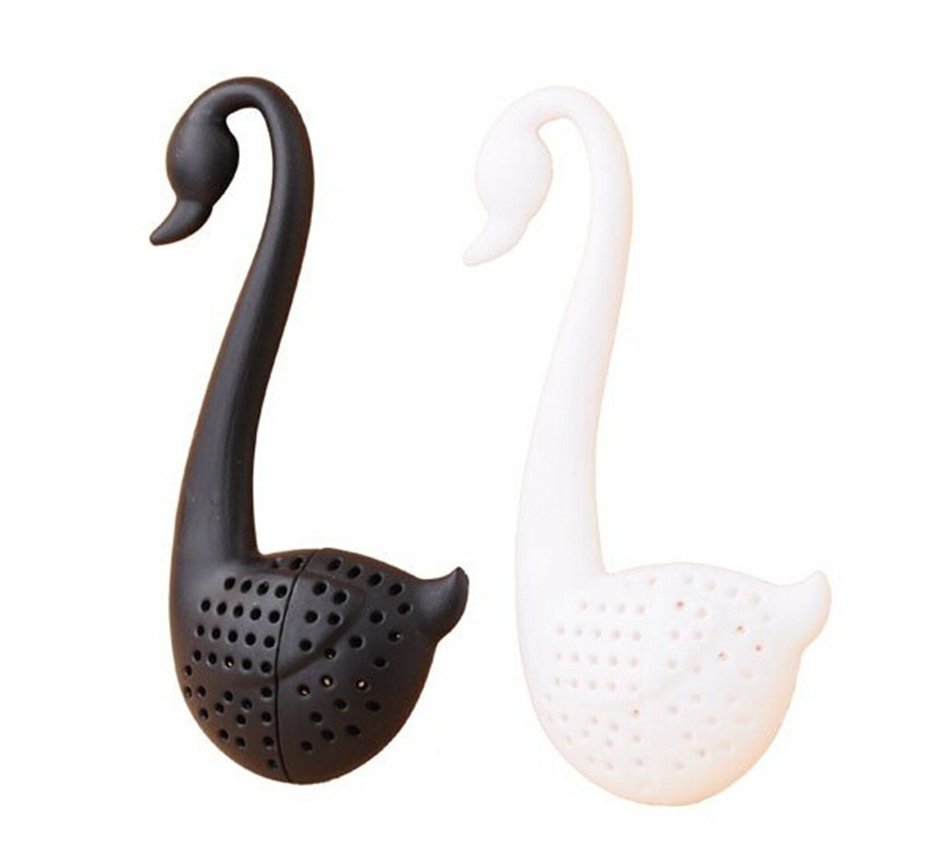Scheppend Creative Swan Shape Tea Iinfuser Teaspoon Tea Strainer,Essential For Server Tea,1