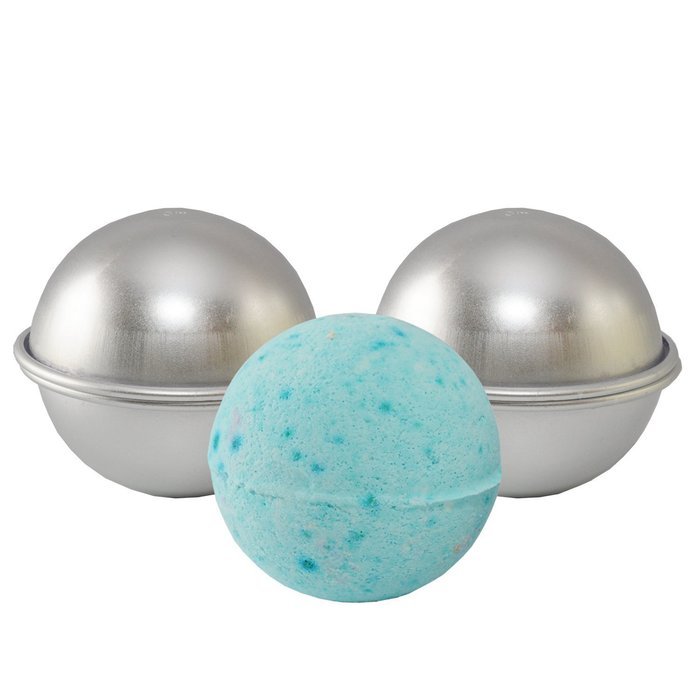 MAXGOODS 3D Aluminum Bath Bomb Mold DIY,3 Sets N5