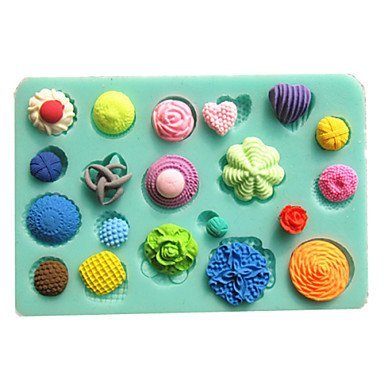 Y&XL&H Button Fastener Fondant Cake Molds Chocolate Mould For The Kitchen Baking Clay Mold Sugarcraft Decoration...