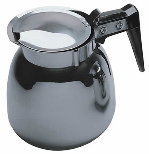 Update International (DSS-12/BK) 64 Oz Stainless Steel Decanter for Regular Coffee