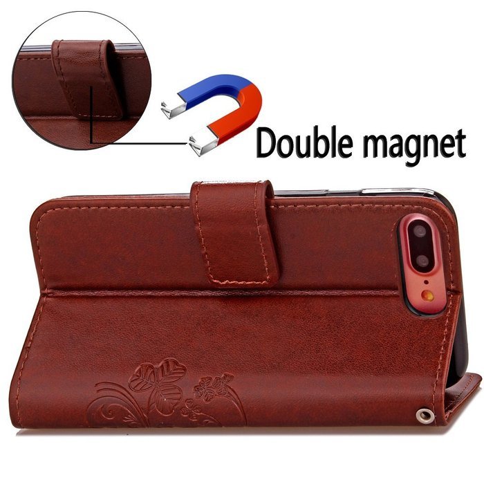 iPhone 7 Plus Case, iPhone 7 Plus Wallet Case,PHEZEN Cute Bear Don't Touch My Phone Design PU Leather Wallet Case... N63