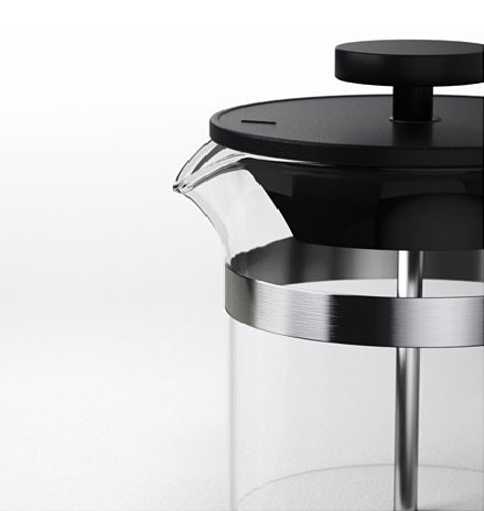Coffee/tea maker, glass, stainless steel N5