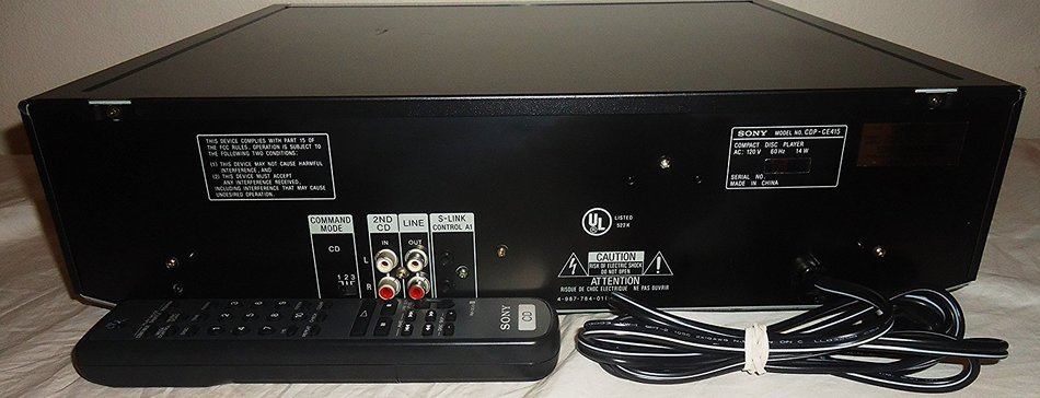 Sony CDP-CE415 5-Disc MegaStorage CD Changer N3