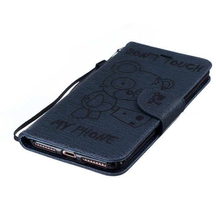 iPhone 7 Plus Case, iPhone 7 Plus Wallet Case,PHEZEN Cute Bear Don't Touch My Phone Design PU Leather Wallet Case... N92