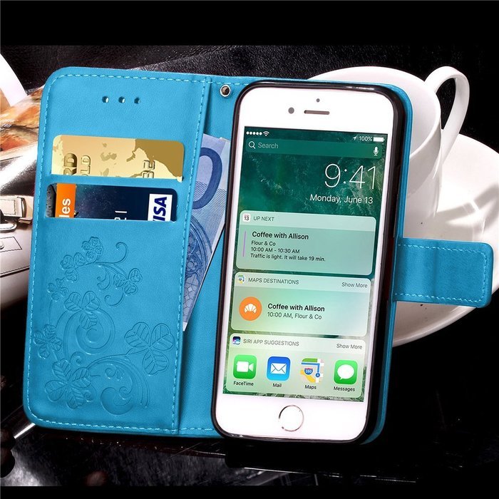 iPhone 7 Plus Case, iPhone 7 Plus Wallet Case,PHEZEN Cute Bear Don't Touch My Phone Design PU Leather Wallet Case... N96