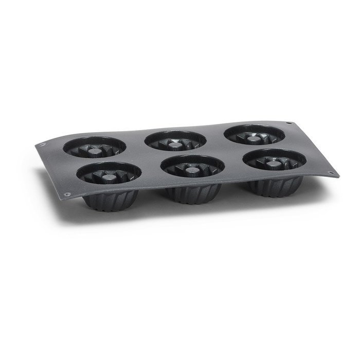 Patisse 6-Cup Silicone Mini Bundt Baking Mould